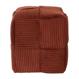 Home Deco Factory Puf Trenzado Scott Terracota Cocooning