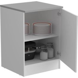Oslo muebles bajos 1 puerta + tableta + plan - decoración blanca mate - l 60 x d 60 x h 86 cm Oslo muebles bajos 1 puerta + tableta + plan - decoración blanca mate - l 60 x d 60 x h 86 cm