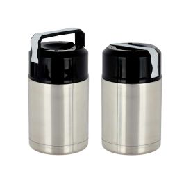 Termo para Alimentos Kinvara Acero Negro Metal Polipropileno 1 L 11,5 x 19,5 x 11,5 cm