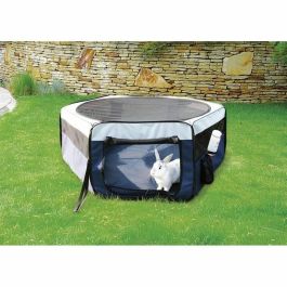 Trixie 4011905640549 Corredero para conejos y cachorros 130 x 55 cm azul/gris