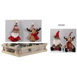 DKD Home Decor Adorno Colgante Navideño Alpino Poliester Colores Rojo y Verde 17x20x25 cm Set de 12 Unidades Surtido Aleatorio Precio: 45.50000026. SKU: B133XJDVWM