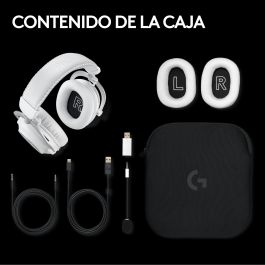 Logitech Auriculares Gaming G Pro X con micrófono cardioide, drivers Graphene 50 mm y tecnología LIGHTSPEED Logitech Auriculares Gaming G Pro X con micrófono cardioide, drivers Graphene 50 mm y tecnología LIGHTSPEED