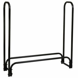 Soporte para Leña Alexandra House Living Negro Hierro 34 x 124 x 124 cm