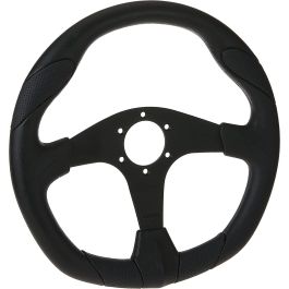 Momo MOMVQUARK350BLKR Volante Tuning Quark 350 mm Piel Negra Ovalado con Radios Antracita y Botón de Bocina Incluido Momo MOMVQUARK350BLKR Volante Tuning Quark 350 mm Piel Negra Ovalado con Radios Antracita y Botón de Bocina Incluido