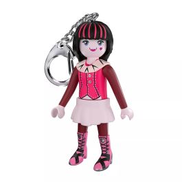 Playmobil Monster High Llavero Draculaura 72046 - Personaje Primera Generación en Colores Rosa y Negro para +5 Años