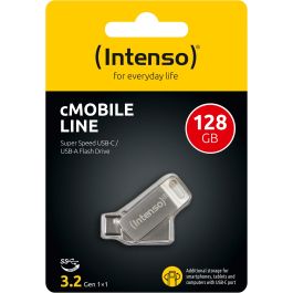 Memoria USB INTENSO 3536491 128 GB Plateado
