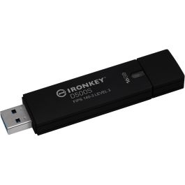 Kingston IronKey D500S USB-Stick 16GB FIPS 140-3 Lvl 3 AES-256 USB 3.2 Gen 1 (3.1 Gen 1) 260 MB/s Lectura