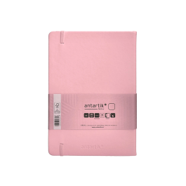 Antartik Cuaderno A5 Tapa Dura Hojas Lisas Rosa Pastel 100 Hojas 80 gr FSC