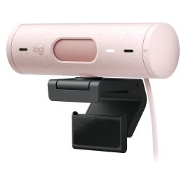 Logitech Webcam Brio 500 Rosa Full HD 1080p 4MP 90° con Clip de Montaje Universal USB-C Plug and Play Rightlight 4 HDR