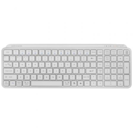 Mars Gaming Teclado Compacto Inalámbrico Bluetooth MK-SILENKEYS/ Blanco, Switches Tijera Ultra Silenciosos, Triple Conectividad, Batería Larga Duración