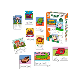 Diset 68962 Juego Educativo de Sílabas para Aprender Palabras +3 Años Español