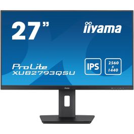Iiyama ProLite XUB2793QSU-B7 Pantalla 27" IPS WQHD 100Hz, Soporte Ajustable, AdaptiveSync, Altavoces, USB, HDMI, DisplayPort