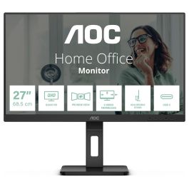 AOC Q27P3CV Monitor de 27 pulgadas, Quad HD (2560x1440), IPS, 100Hz, HDMI, DP, USB-C, Negro Precio: 261.49999942. SKU: B1CQP2SMLF