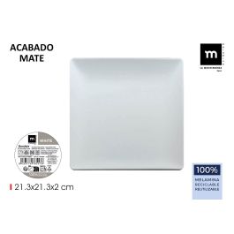 Bandeja Melamina Blanca 21.3x21.3x2 cm La Mediterran - Inde (12 Unidades) Precio: 29.49999965. SKU: B13RNQ4YY3