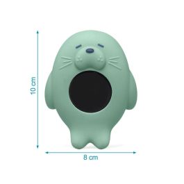 KioKids Termómetro Eléctrico Digital para Bebés Verde Salvia Diseño Animalito +4 Meses