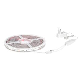 Edm Tira LED Adhesiva RGB Multicolor Wi-Fi Tuya App IP65, 5m x 12mm, 4.5W/m, 24V DC con Mando a Distancia