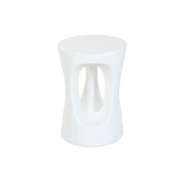 Mesita Auxiliar Moderno DKD Home Decor Blanco 35.5 x 51 x 35.5 cm Mesita Auxiliar Moderno DKD Home Decor Blanco 35.5 x 51 x 35.5 cm