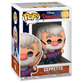 Funko Figura POP Disney Pinocho Geppetto with Accordion de Vinilo 9cm