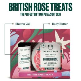 Gel de Ducha The Body Shop BRITISH ROSE 2 Piezas