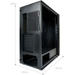 LC-Power LC-8000B-ON Caja de PC Gaming Midi Tower Negra para placas ATX/EATX/micro ATX/Mini-ITX, con USB 3.2 Gen 1 y Gen 2