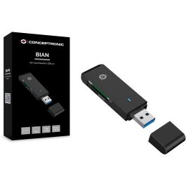 Conceptronic Lector de Tarjetas Externo USB 3.0 Compatible SD SDHC SDXC Micro SD T-Flash Micro SDHC Micro SDXC