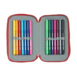 Plumier Doble Atlético Madrid M854 Blanco Rojo 12.5 x 19.5 x 4 cm (28 piezas) Plumier Doble Atlético Madrid M854 Blanco Rojo 12.5 x 19.5 x 4 cm (28 piezas)