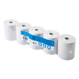 Exacompta Rollo Sumadora Térmico 80 mm x 80 mm 44 g/m2 Certificado FSC para Cajas Registradoras Sin BPA