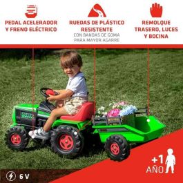 Tractor bateria básico 6v 132,5x49x50 cm Tractor bateria básico 6v 132,5x49x50 cm
