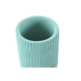 DKD Home Decor Vaso Urban de Cemento, Verde Menta, Ancho 8 cm, Largo 8 cm, Alto 10 cm