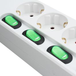 Regleta Enchufes 4 Tomas sin Interruptor TM Electron TMUAD554 Blanco 3680 W (1,5 m)