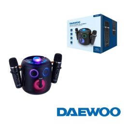 Daewoo - Altavoz Karaoke Bluetooth 5.4 con 2 Micrófonos Inalámbricos, 15W, Dimensiones 149 x 158 x 175 mm Precio: 36.68999994. SKU: B1637WFQ7J
