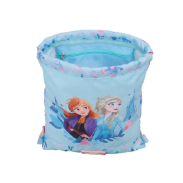Bolsa Mochila con Cuerdas Frozen Ice magic Azul 26 x 34 x 1 cm