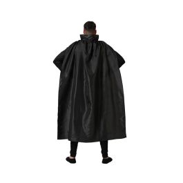 Disfraz Superhéroe Héroe Cómic Adulto Negro Talla M-L, Incluye Gorro, Mono, Muñequeras, Cinturón, Cartuchera y Capa - Ideal para Carnaval