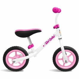 Stamp Bicicleta Equilibrio Skids Control 10 Pulgadas, Ruedas EVA Antipinchazos, Acero, Sillín y Manillar Ajustable, Rosa, Niños 2-5 Años