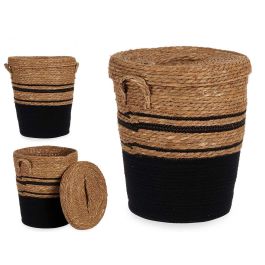 Pongotodo Alga Negro Con Tapa Pequeño Giftdecor 36X43CM (4 Unidades) Precio: 137.50000044. SKU: B1F9LG6DQC
