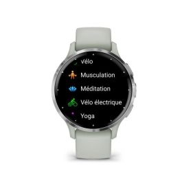 Garmin GAR1701774233968 Reloj GPS conectado Venu 3S 30,4 mm (1.2") Acero plateado, caja verde salvia, correa silicona Garmin GAR1701774233968 Reloj GPS conectado Venu 3S 30,4 mm (1.2") Acero plateado, caja verde salvia, correa silicona
