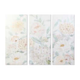 Cuadro DKD Home Decor Flores 55 x 3 x 135 cm Shabby Chic (3 Piezas) Precio: 109.69000053. SKU: S3018417