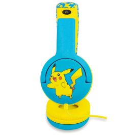 OTL Technologies Auriculares Infantiles Pikachu Pokémon 85dB Jack 3,5mm para Niños de 3-7 años con Diadema Ajustable y Suaves Almohadillas