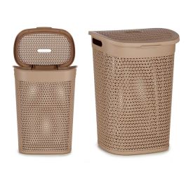 Cesto Ropa C Tapa 60L Beige Kipit 43X57CM (6 Unidades) Precio: 80.50000046. SKU: B19ZBC2FWN