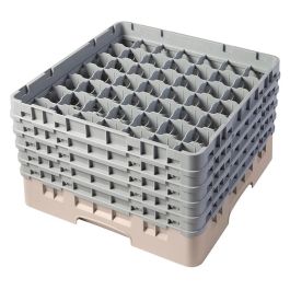 CAMBRO - 49S958-184 - Cesta de lavado 49 comp. 5 alturas - 6 cm Ø máx. - alt. máx. 25,8 cm - 50 x 50 x 30,8 cm - Beige Precio: 122.9499997. SKU: B1B96J392V