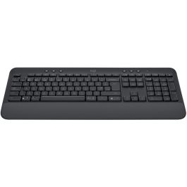 Logitech SIGNATURE K650 Teclado Inalámbrico Ergonómico de Tamaño Completo, Resistente a Salpicaduras, Graphite, Layout UK