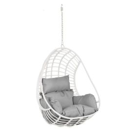 DKD Home Decor Sillón Colgante Terraza Y Jardín Blanco Gris 70 x 110 x 90 cm Precio: 231.49999994. SKU: B1D37EFC7N