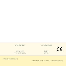 Perry Termostato analógico Teg sin luz piloto, blanco, ON/OFF, regulación continua, 230V