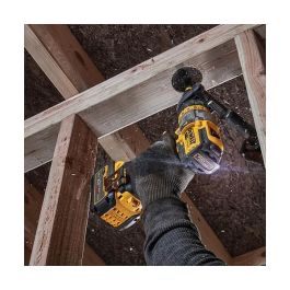 DeWALT DCD999NT-XJ Taladro de Pistola con Percusión 18V, 2250 RPM, Máx. 55mm Madera/13mm Piedra, Par 126Nm, Incluye Funda y Empuñadura Adicional, Negro/Plata/Amarillo
