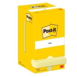 Post-It Bloc Notas Adhesivas 654, 100 Hojas 76x76 mm, Amarillo Canario, Paquete de 12 Unidades Precio: 17.69000035. SKU: B1FEFSSR2R