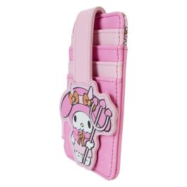 Loungefly Tarjetero My Melody Sanrio Devil de Piel Vegana con Ranuras para Tarjetas y DNI, Herrajes Dorados