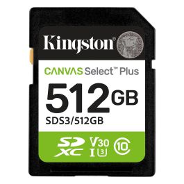Kingston SDS3/512GB Tarjeta de Memoria 512GB SDXC Canvas Select Plus Clase 10 UHS-I 150MB/s