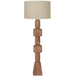 DKD Home Decor Lámpara de Pie Natural Beige Mango Lino 50 x 162 x 50 cm Precio: 211.49999948. SKU: B15KVX7Y5Z