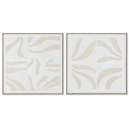 Cuadro Scandi DKD Home Decor Beige Blanco 4.5 x 83 x 83 cm (2 Unidades) Precio: 143.68999986. SKU: B17FV6WR3M