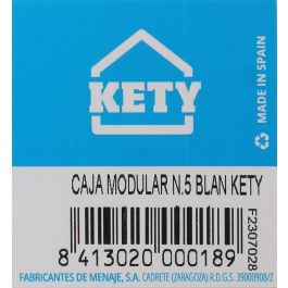 Kety Caja de Ordenación Modular 30.5 cm x 8 cm x 5.3 cm (12 Unidades)